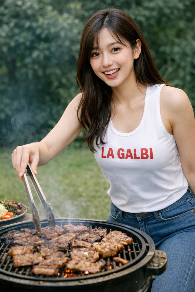 엘에이갈비 굽고 있는 여성의 이미지1.png